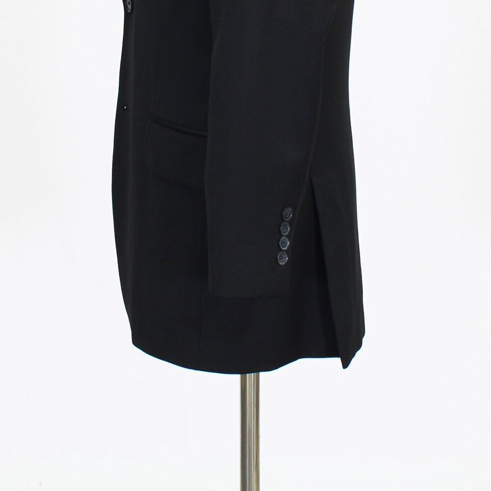 Express 38r Black Solid 2-Button Sport Coat Blaze… - image 8